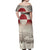 Greenland Flag Vintage Off Shoulder Maxi Dress Greenlander Flag With Polar Bear