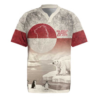 Greenland Flag Vintage Rugby Jersey Greenlander Flag With Polar Bear