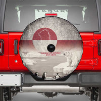 Greenland Flag Vintage Spare Tire Cover Greenlander Flag With Polar Bear