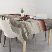 Greenland Flag Vintage Tablecloth Greenlander Flag With Polar Bear