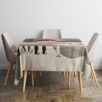 Greenland Flag Vintage Tablecloth Greenlander Flag With Polar Bear