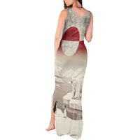 Greenland Flag Vintage Tank Maxi Dress Greenlander Flag With Polar Bear