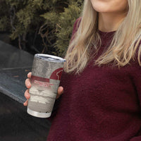 Greenland Flag Vintage Tumbler Cup Greenlander Flag With Polar Bear