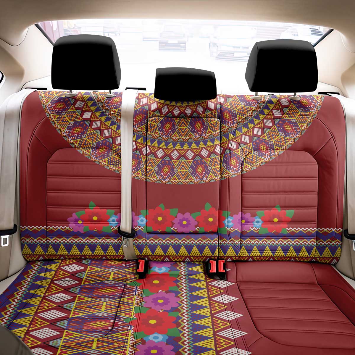 Greenland Costume Back Car Seat Cover Tradional Kalaallisuut Pattern