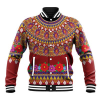 Greenland Costume Baseball Jacket Tradional Kalaallisuut Pattern