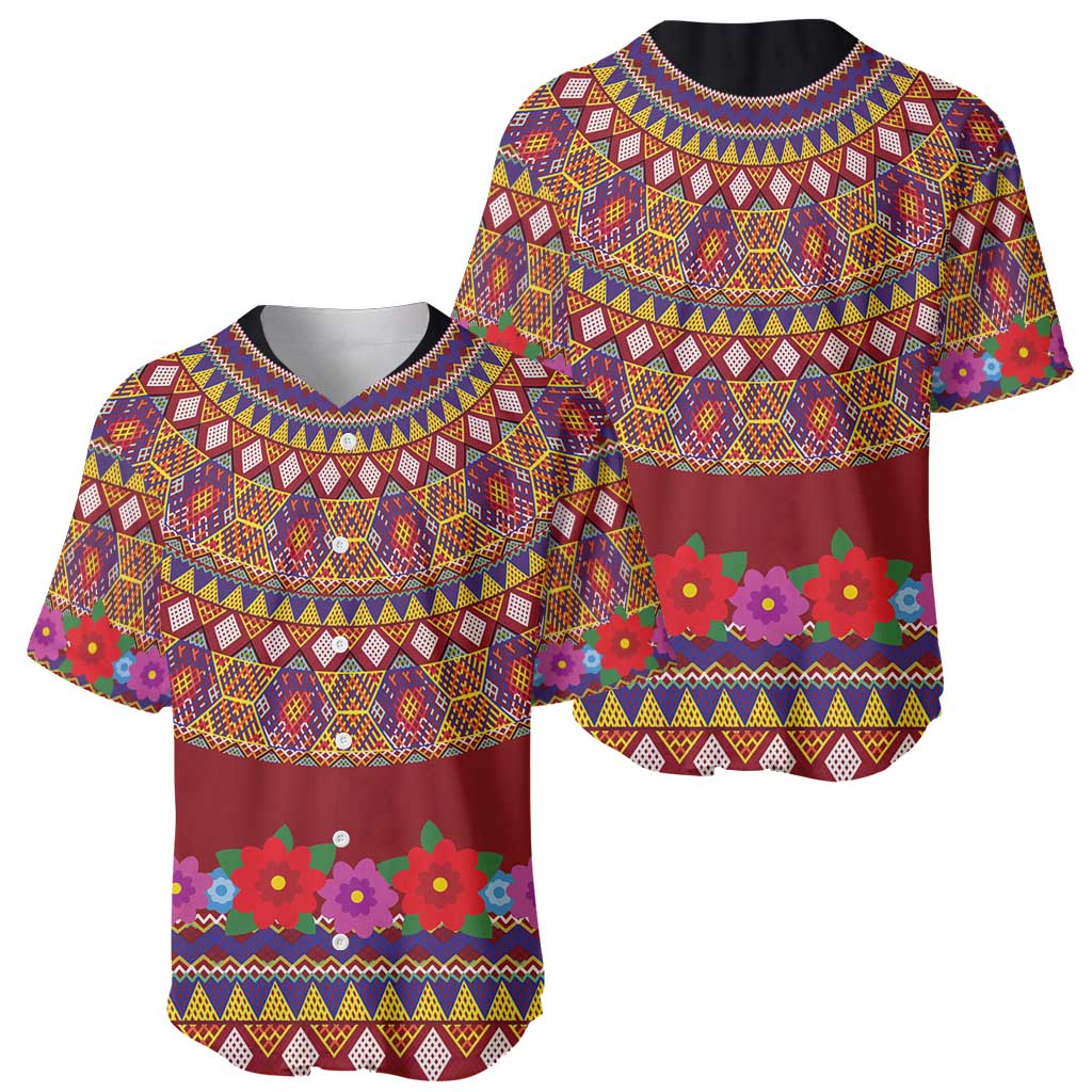 Greenland Costume Baseball Jersey Tradional Kalaallisuut Pattern