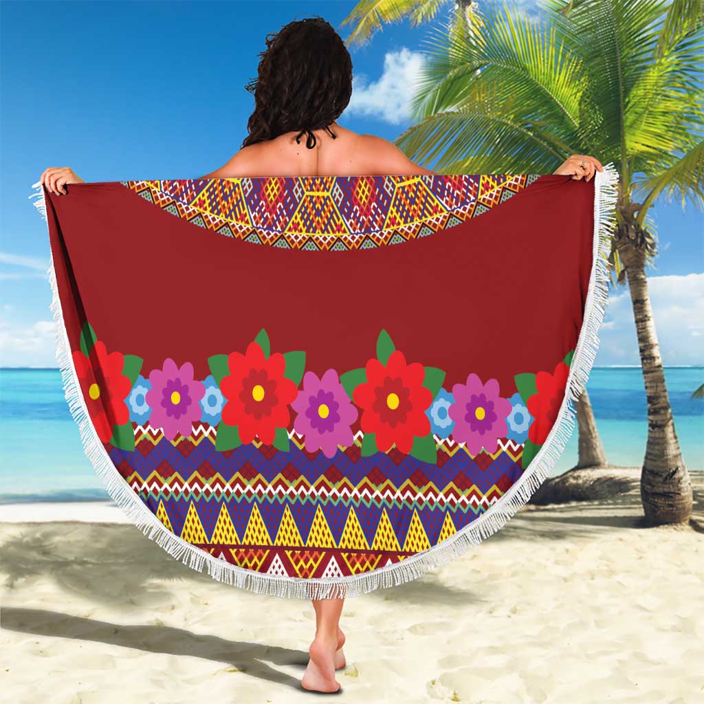 Greenland Costume Beach Blanket Tradional Kalaallisuut Pattern