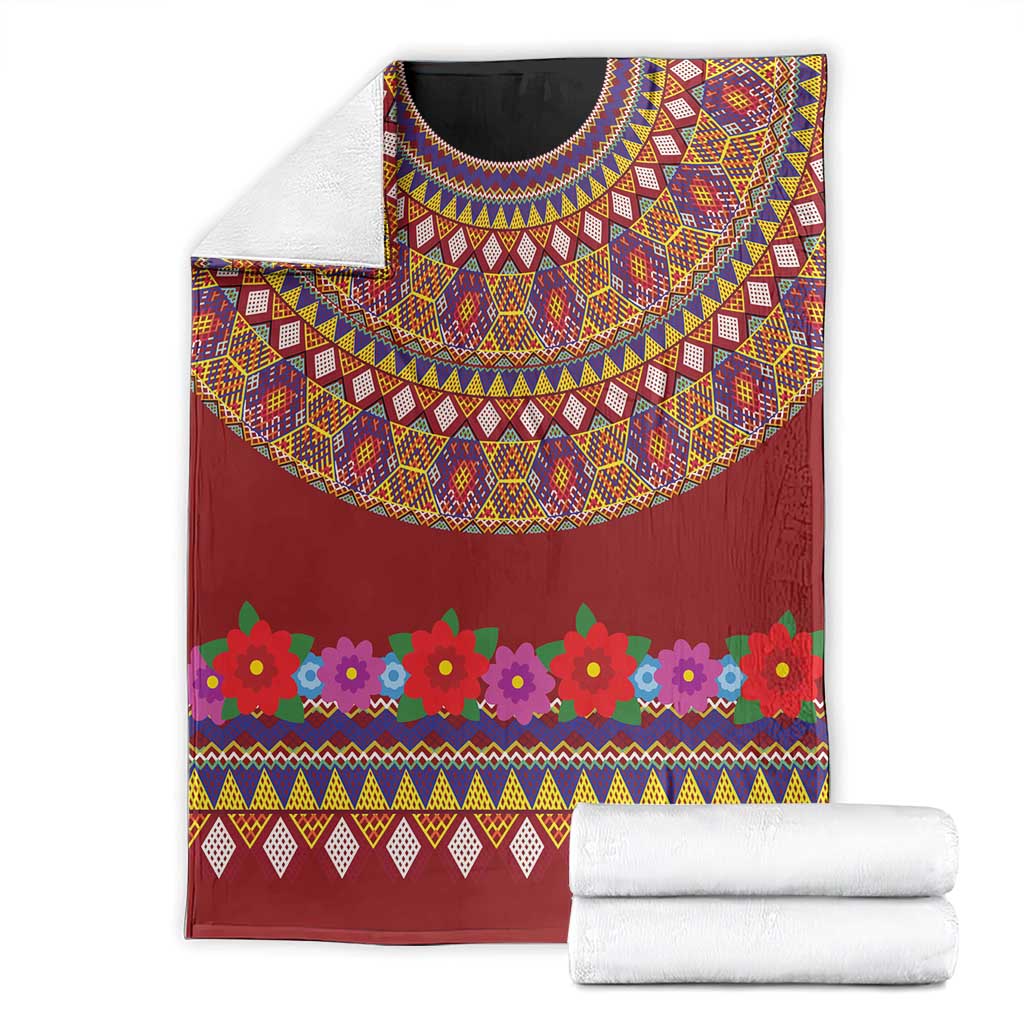 Greenland Costume Blanket Tradional Kalaallisuut Pattern