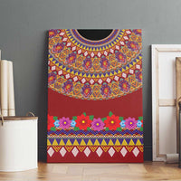 Greenland Costume Canvas Wall Art Tradional Kalaallisuut Pattern