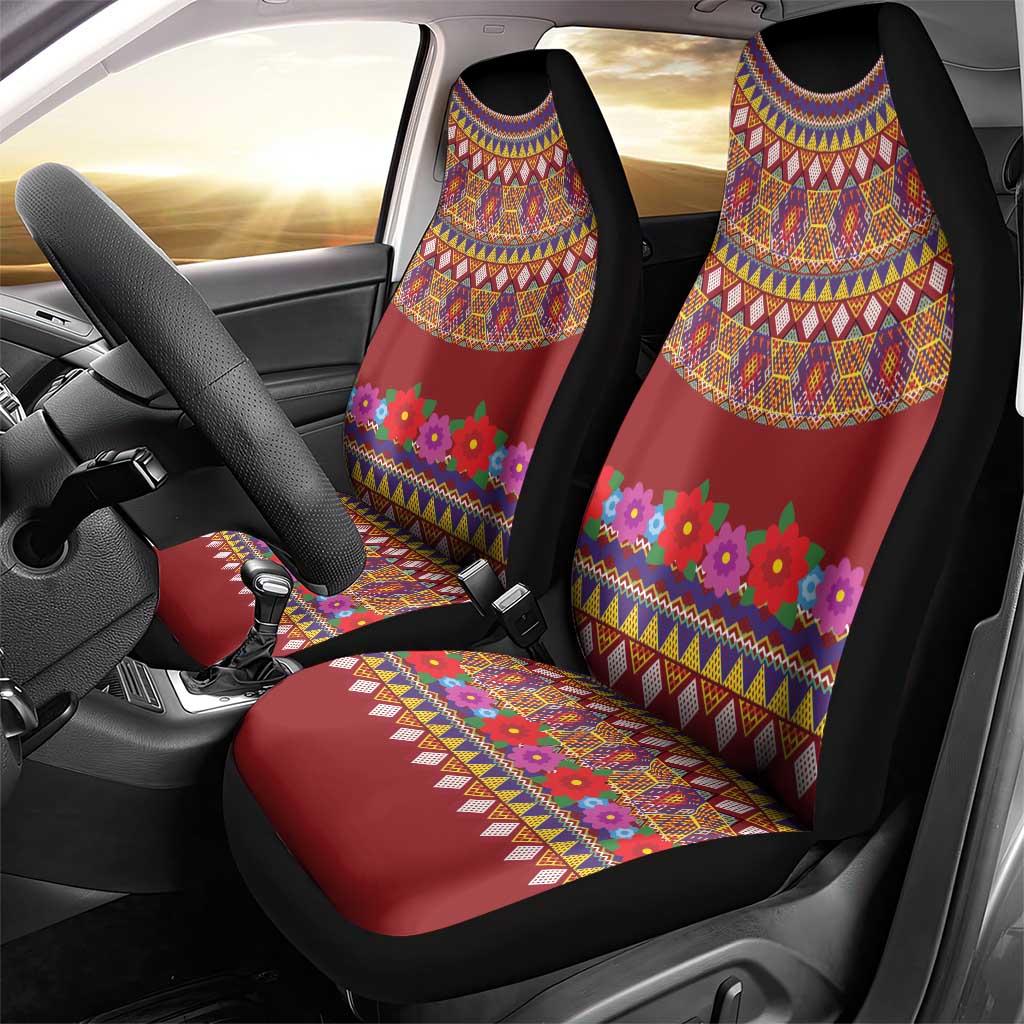 Greenland Costume Car Seat Cover Tradional Kalaallisuut Pattern