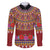 Greenland Costume Family Matching Long Sleeve Bodycon Dress and Hawaiian Shirt Tradional Kalaallisuut Pattern