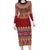 Greenland Costume Family Matching Long Sleeve Bodycon Dress and Hawaiian Shirt Tradional Kalaallisuut Pattern