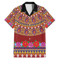 Greenland Costume Family Matching Mermaid Dress and Hawaiian Shirt Tradional Kalaallisuut Pattern