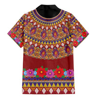 Greenland Costume Family Matching Mermaid Dress and Hawaiian Shirt Tradional Kalaallisuut Pattern