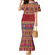 Greenland Costume Family Matching Mermaid Dress and Hawaiian Shirt Tradional Kalaallisuut Pattern