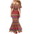 Greenland Costume Family Matching Mermaid Dress and Hawaiian Shirt Tradional Kalaallisuut Pattern