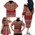 Greenland Costume Family Matching Off The Shoulder Long Sleeve Dress and Hawaiian Shirt Tradional Kalaallisuut Pattern