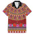 Greenland Costume Family Matching Off The Shoulder Long Sleeve Dress and Hawaiian Shirt Tradional Kalaallisuut Pattern