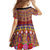 Greenland Costume Family Matching Off Shoulder Maxi Dress and Hawaiian Shirt Tradional Kalaallisuut Pattern