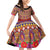 Greenland Costume Family Matching Off Shoulder Short Dress and Hawaiian Shirt Tradional Kalaallisuut Pattern