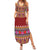 Greenland Costume Family Matching Summer Maxi Dress and Hawaiian Shirt Tradional Kalaallisuut Pattern