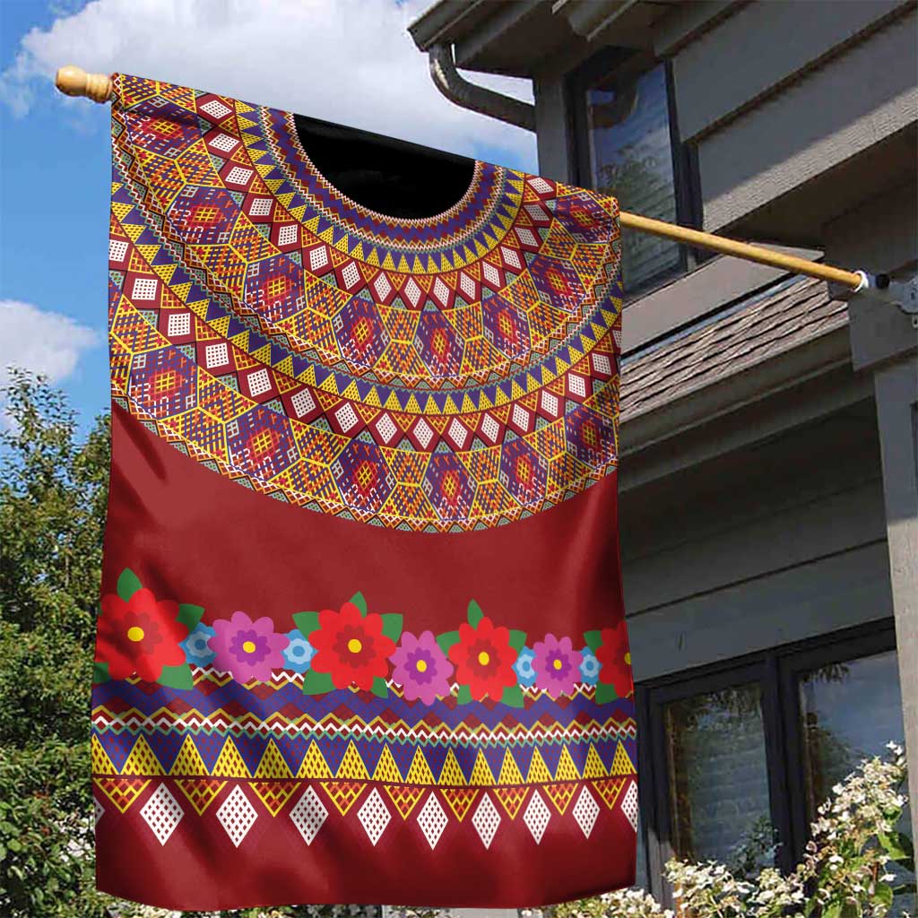 Greenland Costume Garden Flag Tradional Kalaallisuut Pattern