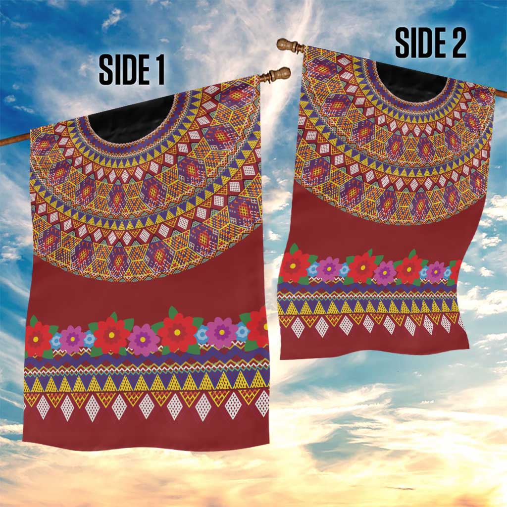 Greenland Costume Garden Flag Tradional Kalaallisuut Pattern