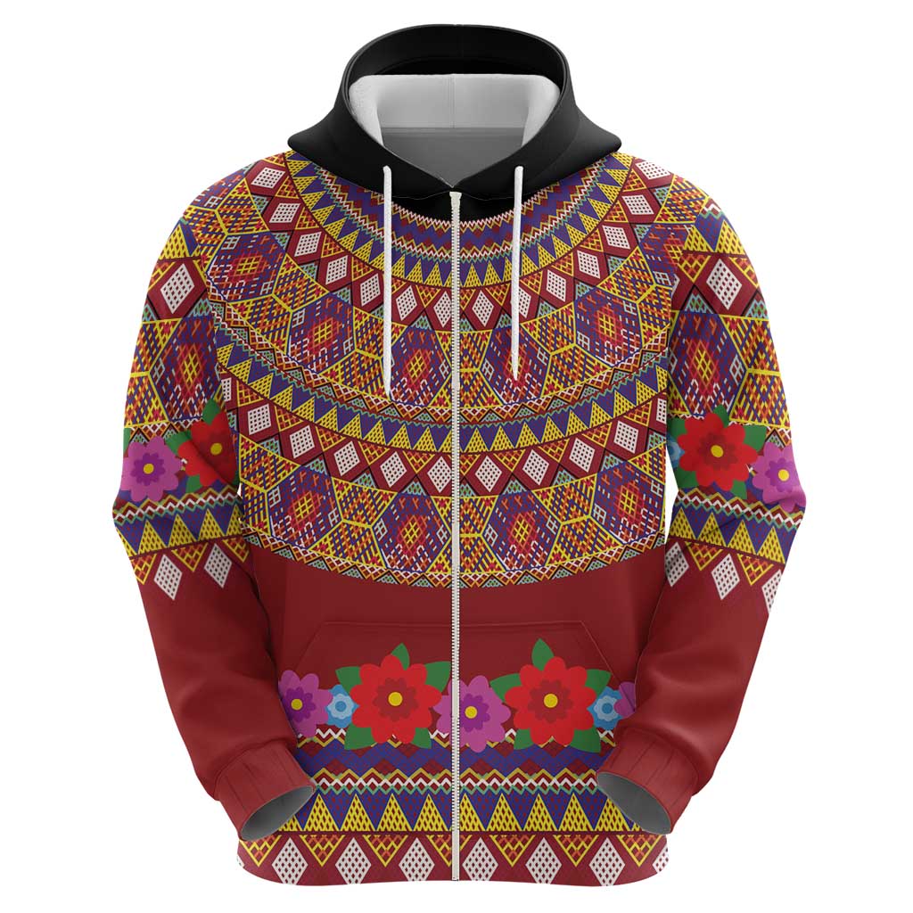 Greenland Costume Hoodie Tradional Kalaallisuut Pattern