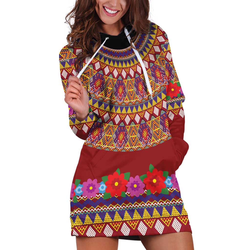 Greenland Costume Hoodie Dress Tradional Kalaallisuut Pattern