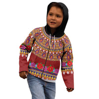 Greenland Costume Kid Hoodie Tradional Kalaallisuut Pattern