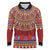 Greenland Costume Long Sleeve Polo Shirt Tradional Kalaallisuut Pattern