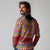 Greenland Costume Long Sleeve Polo Shirt Tradional Kalaallisuut Pattern