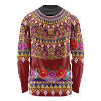 Greenland Costume Long Sleeve Shirt Tradional Kalaallisuut Pattern