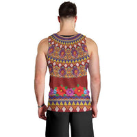 Greenland Costume Men Tank Top Tradional Kalaallisuut Pattern