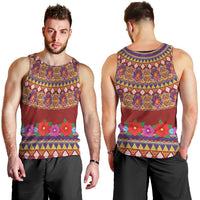 Greenland Costume Men Tank Top Tradional Kalaallisuut Pattern