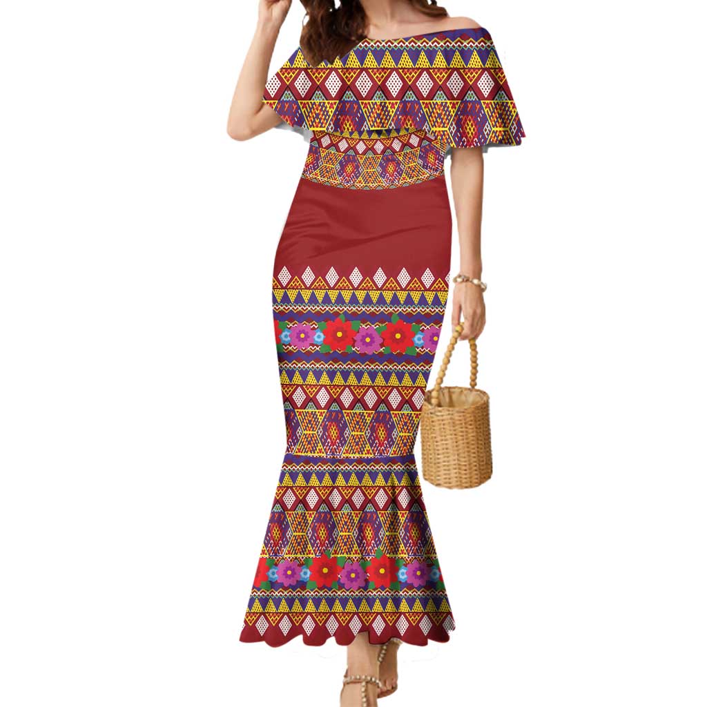 Greenland Costume Mermaid Dress Tradional Kalaallisuut Pattern
