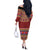 Greenland Costume Off The Shoulder Long Sleeve Dress Tradional Kalaallisuut Pattern