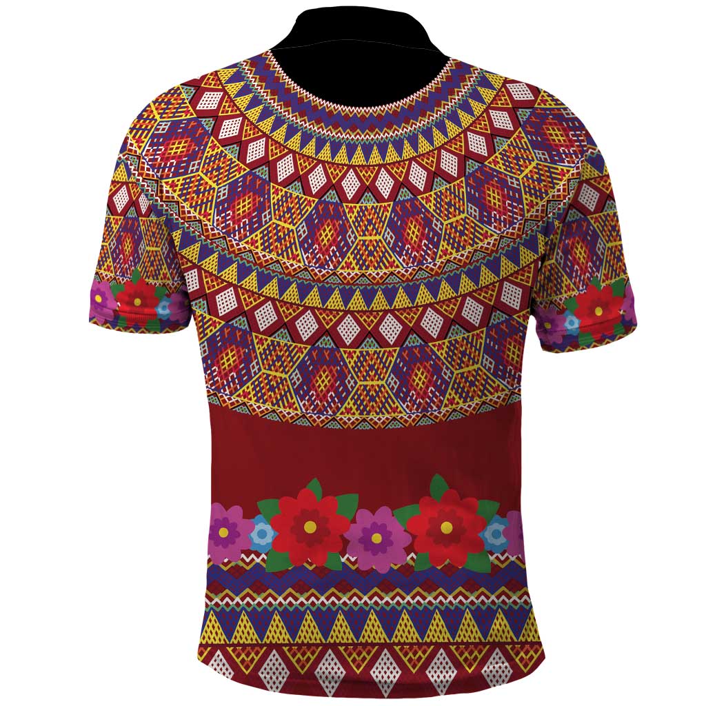 Greenland Costume Polo Shirt Tradional Kalaallisuut Pattern