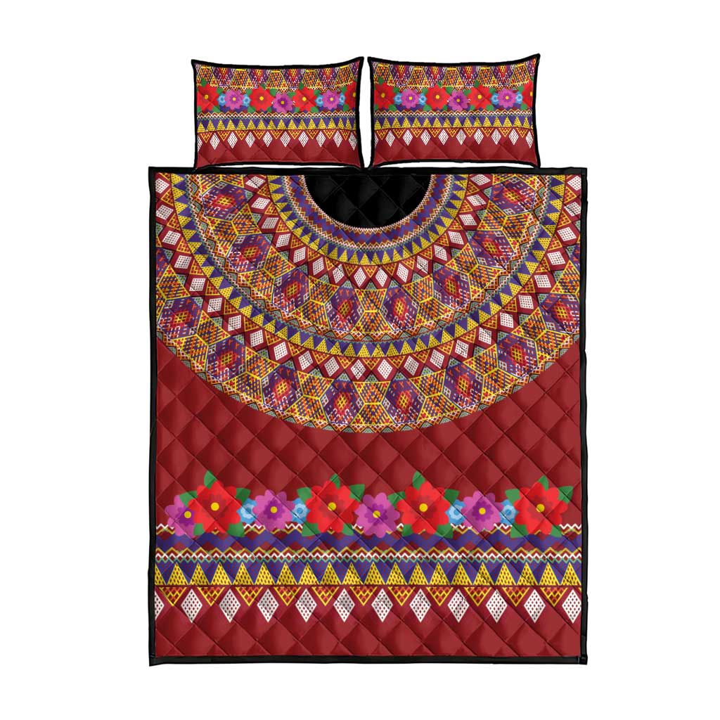 Greenland Costume Quilt Bed Set Tradional Kalaallisuut Pattern