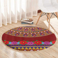 Greenland Costume Round Carpet Tradional Kalaallisuut Pattern