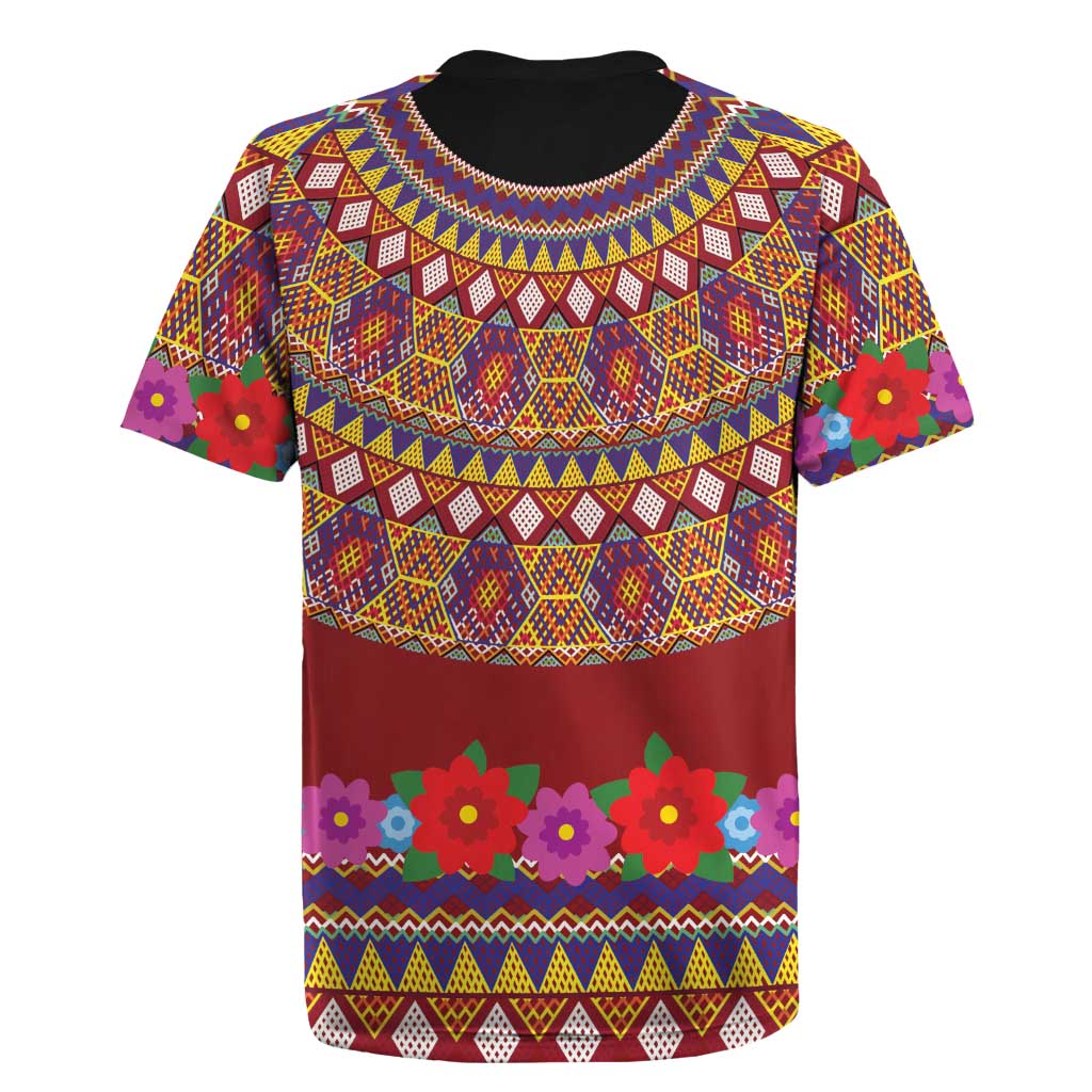 Greenland Costume Rugby Jersey Tradional Kalaallisuut Pattern