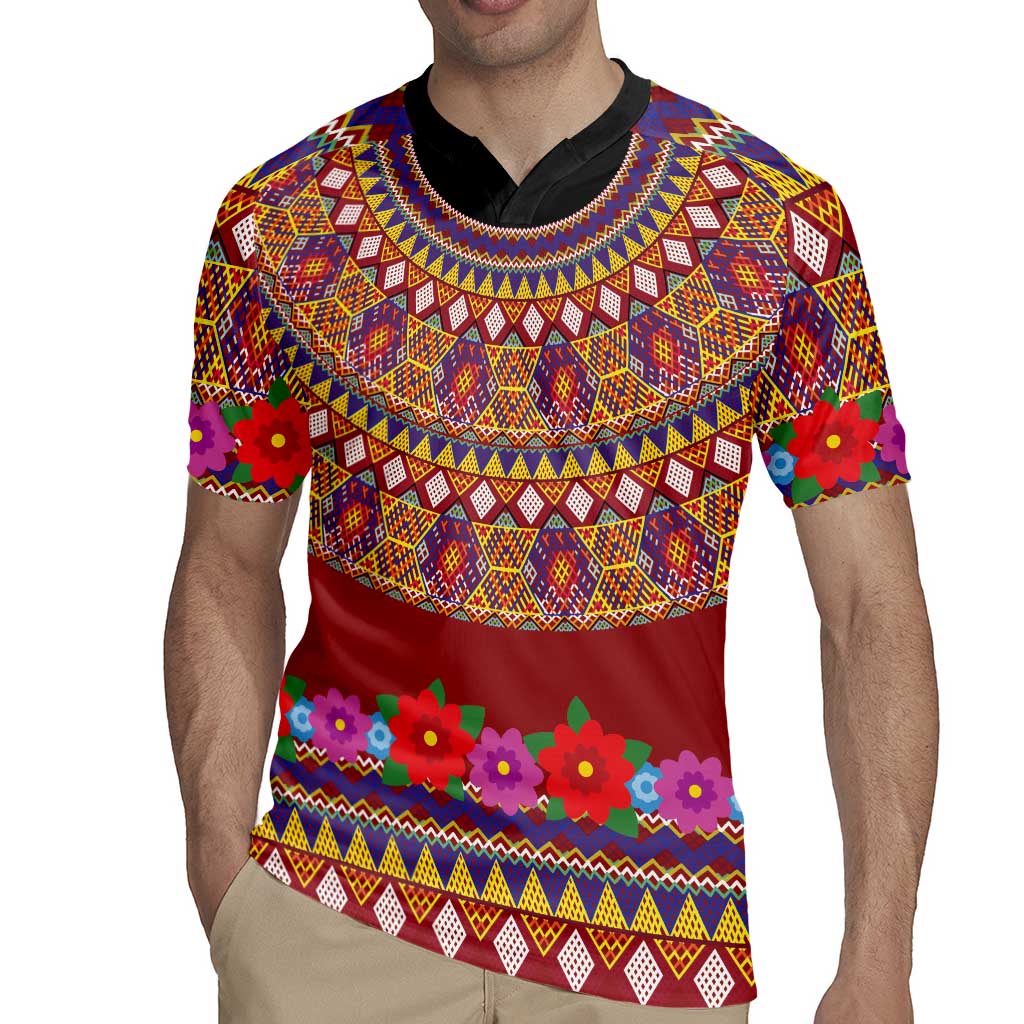 Greenland Costume Rugby Jersey Tradional Kalaallisuut Pattern