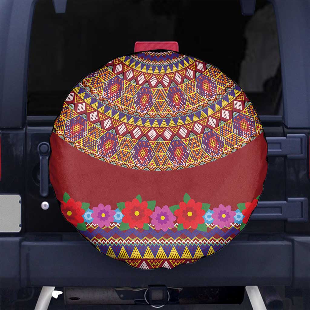 Greenland Costume Spare Tire Cover Tradional Kalaallisuut Pattern