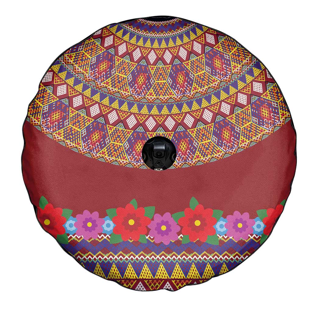 Greenland Costume Spare Tire Cover Tradional Kalaallisuut Pattern