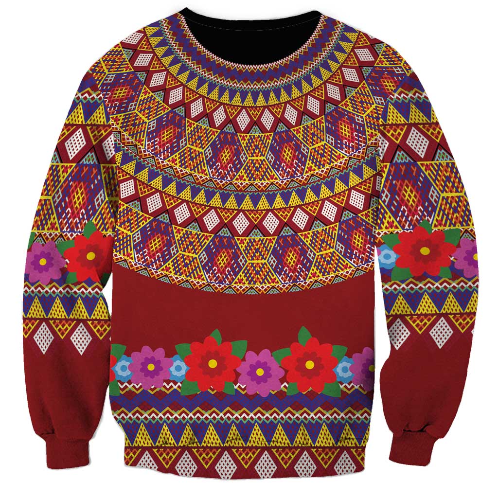 Greenland Costume Sweatshirt Tradional Kalaallisuut Pattern