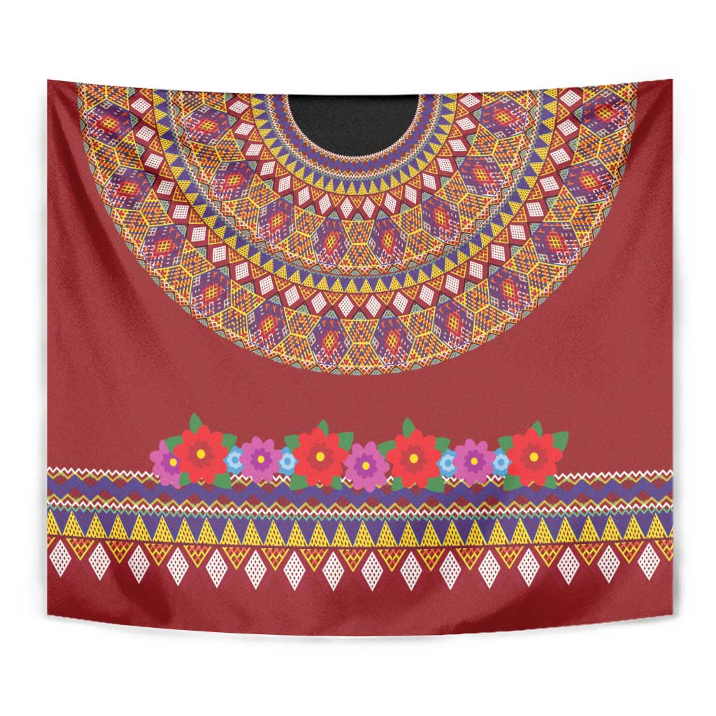 Greenland Costume Tapestry Tradional Kalaallisuut Pattern