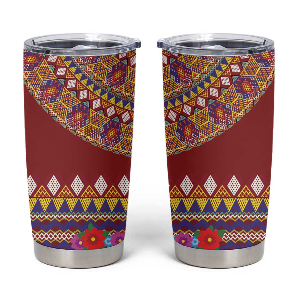Greenland Costume Tumbler Cup Tradional Kalaallisuut Pattern