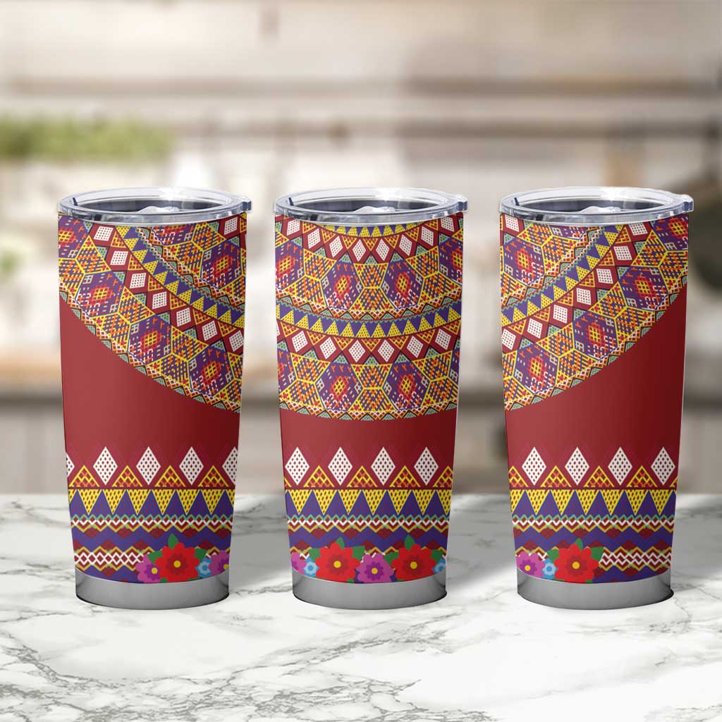 Greenland Costume Tumbler Cup Tradional Kalaallisuut Pattern
