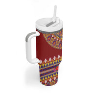 Greenland Costume Tumbler With Handle Tradional Kalaallisuut Pattern