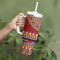 Greenland Costume Tumbler With Handle Tradional Kalaallisuut Pattern